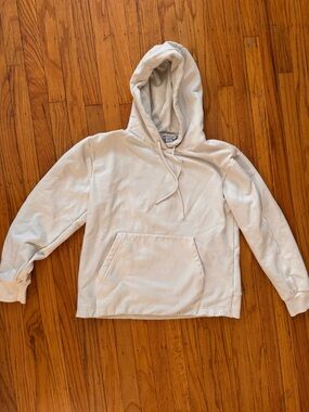 Athleta Light Cream Pullover Hoodie